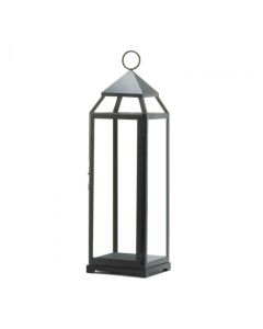 EXTRA TALL BLACK CONTEMPORARY LANTERN